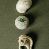 Anillo Canar Esmeralda Oro