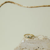 Anillo Mini Tricillo Bolitas Oro 18K