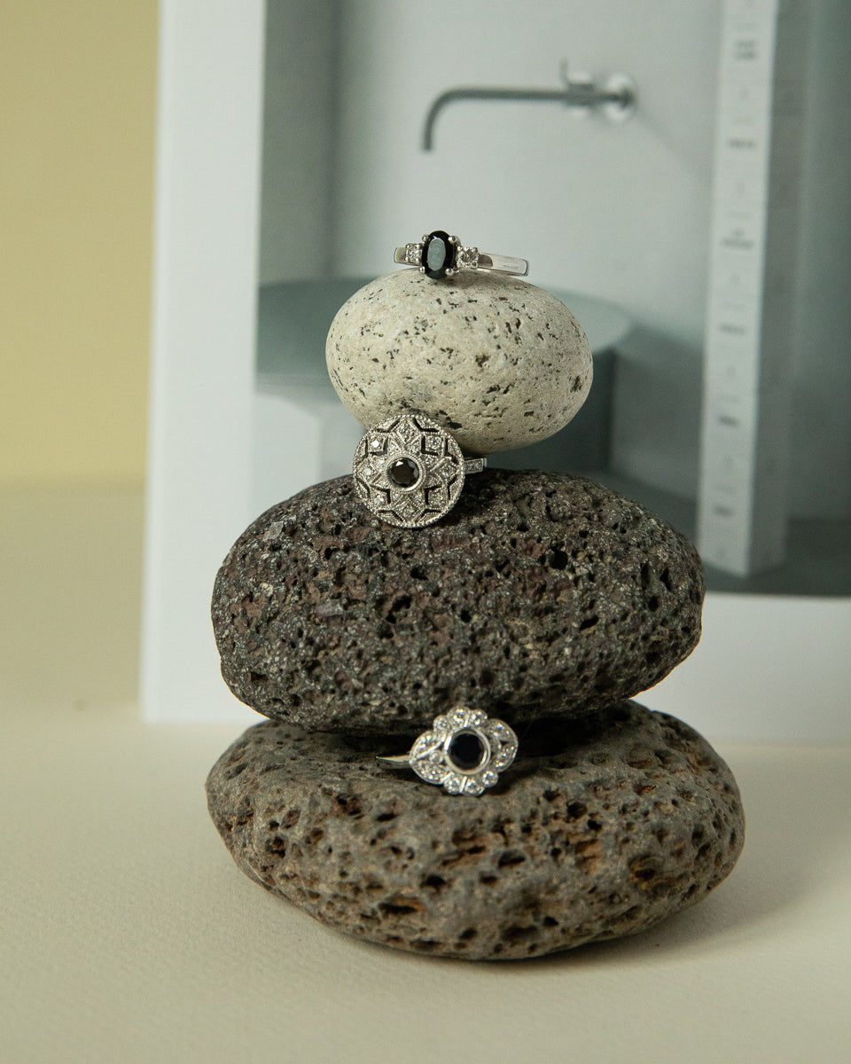 Anillo Ara Diamante Negro