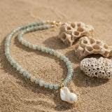 Collar Navis Aguamarina