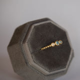 Anillo Mini Tricillo Bolitas Oro 18K