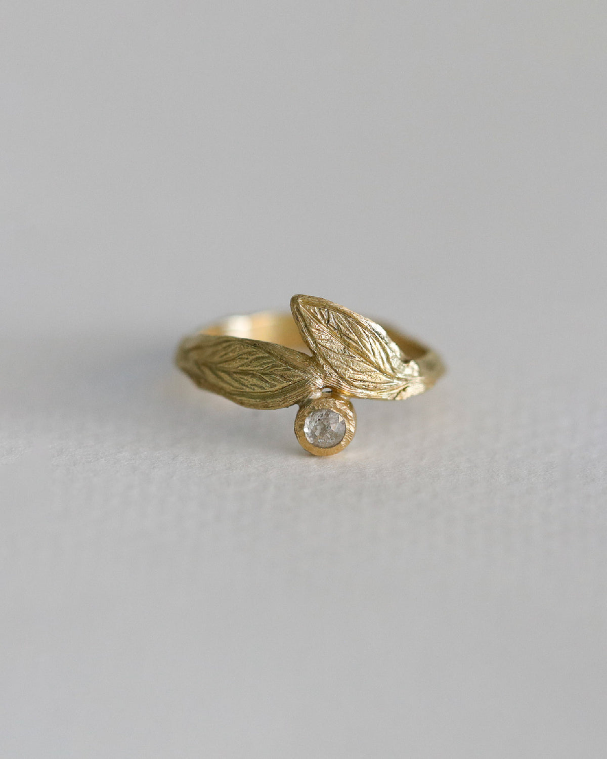 Anillo Aurelia con Diamante Rose Cut