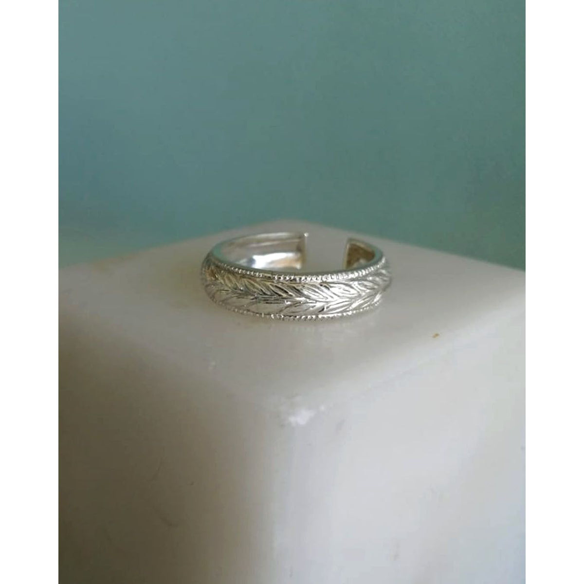 Anillo Laurel Plata