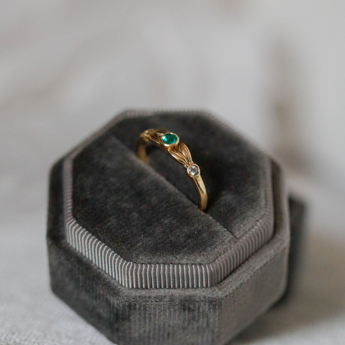 Anillo Vintage de hojas